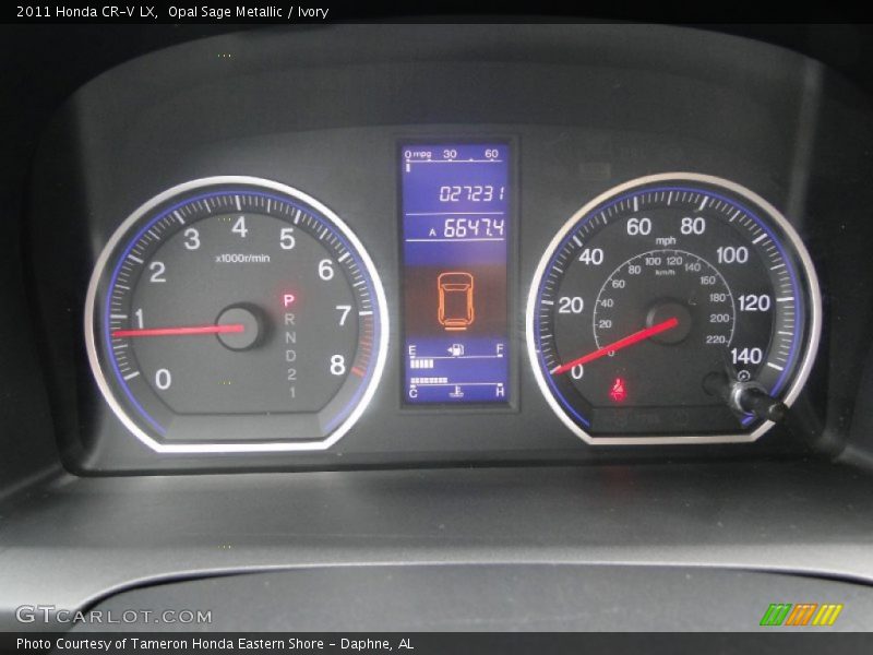 Opal Sage Metallic / Ivory 2011 Honda CR-V LX