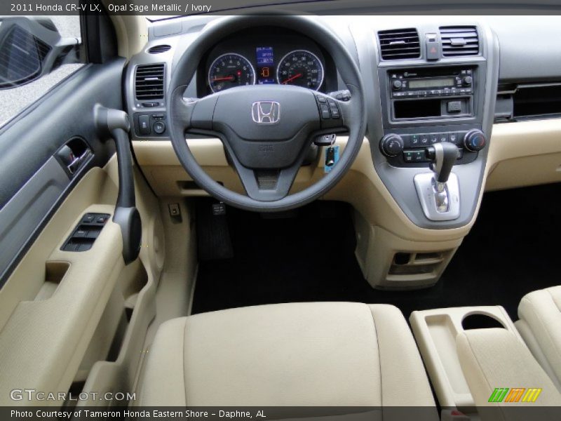 Opal Sage Metallic / Ivory 2011 Honda CR-V LX