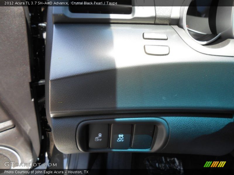 Crystal Black Pearl / Taupe 2012 Acura TL 3.7 SH-AWD Advance