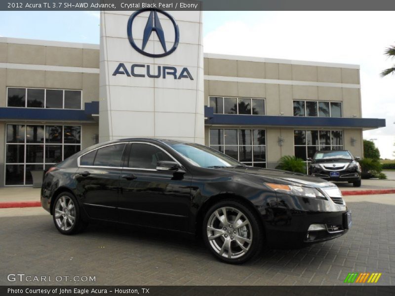 Crystal Black Pearl / Ebony 2012 Acura TL 3.7 SH-AWD Advance