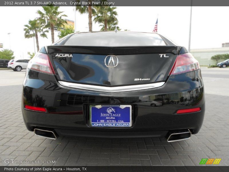 Crystal Black Pearl / Ebony 2012 Acura TL 3.7 SH-AWD Advance
