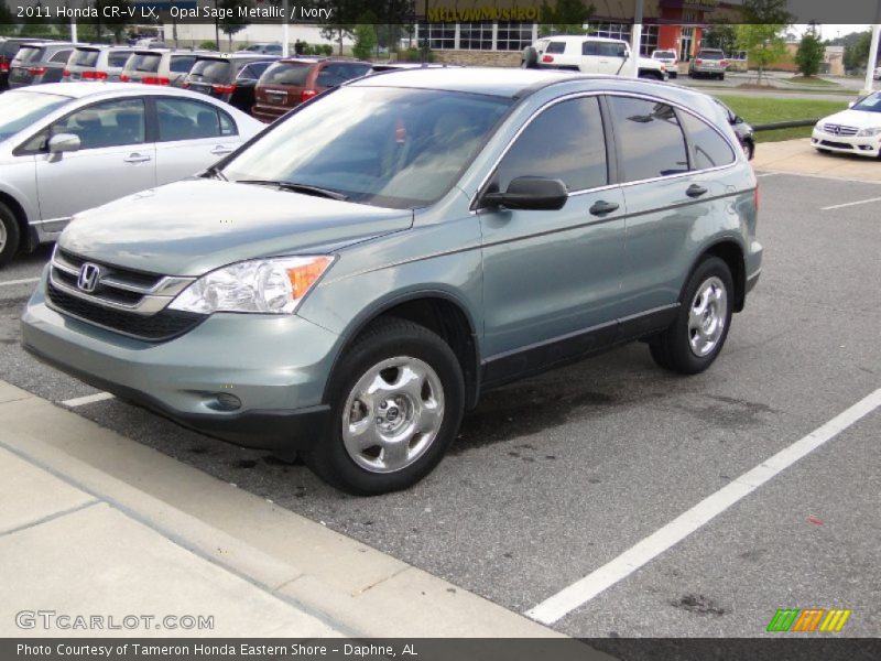 Opal Sage Metallic / Ivory 2011 Honda CR-V LX