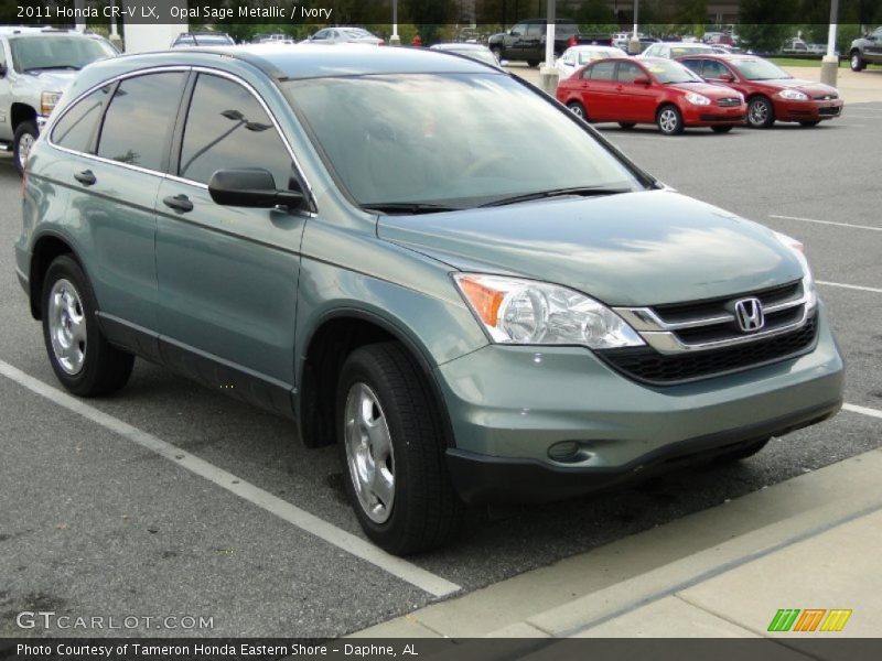 Opal Sage Metallic / Ivory 2011 Honda CR-V LX