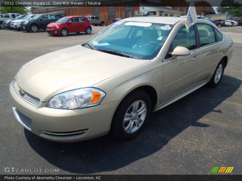 Gold Mist Metallic / Neutral 2012 Chevrolet Impala LS
