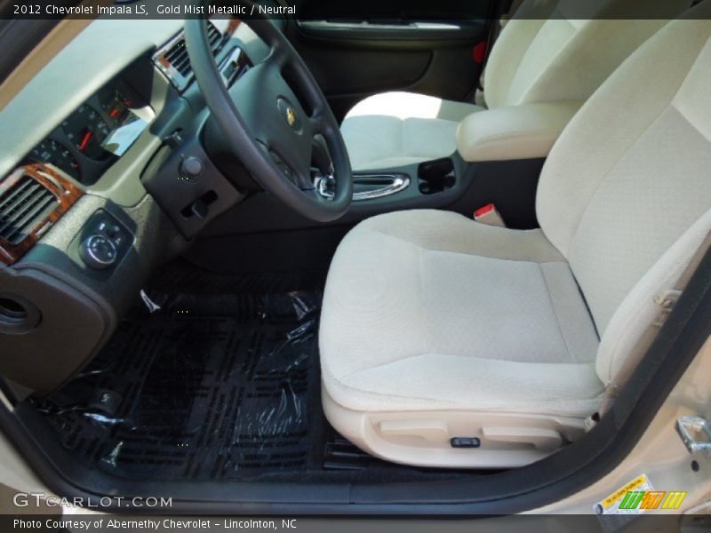 Front Seat of 2012 Impala LS