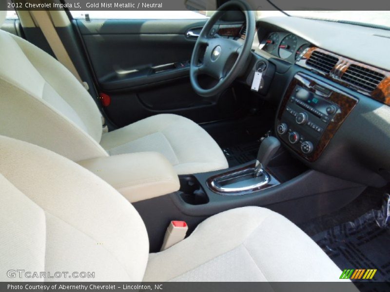 Gold Mist Metallic / Neutral 2012 Chevrolet Impala LS