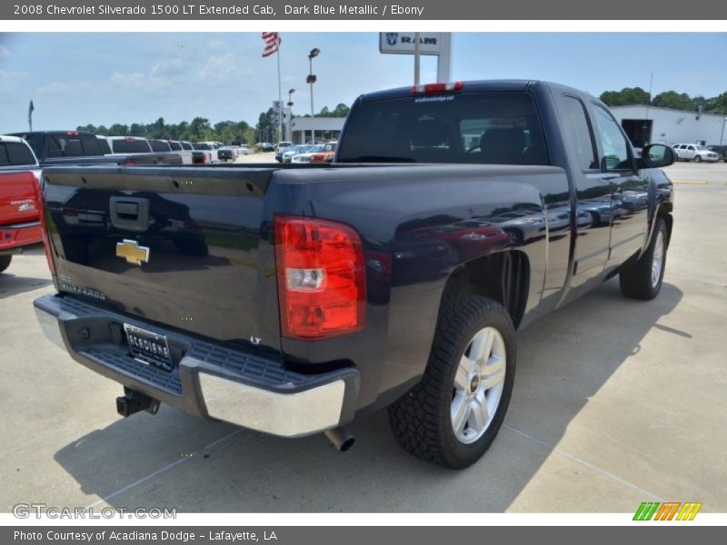 Dark Blue Metallic / Ebony 2008 Chevrolet Silverado 1500 LT Extended Cab