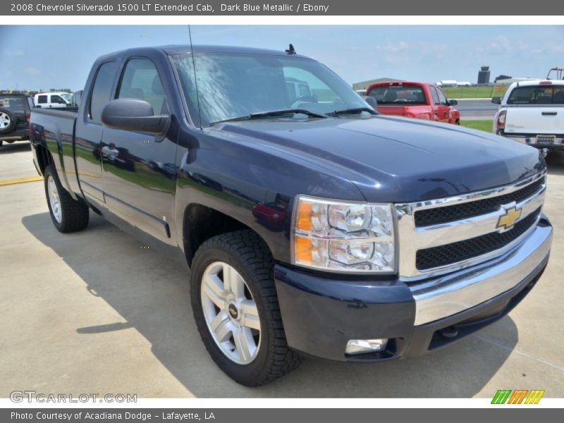 Dark Blue Metallic / Ebony 2008 Chevrolet Silverado 1500 LT Extended Cab