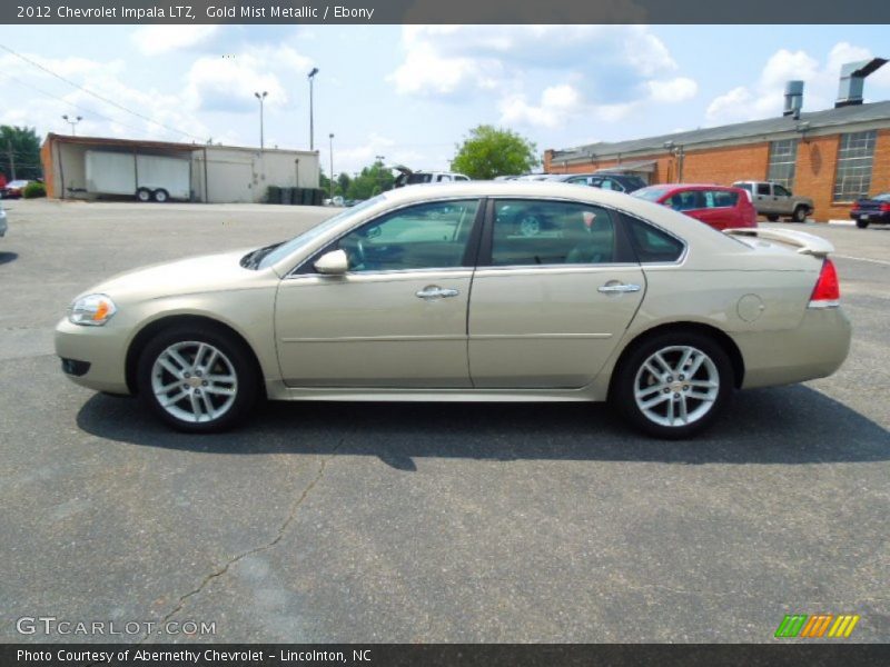 Gold Mist Metallic / Ebony 2012 Chevrolet Impala LTZ