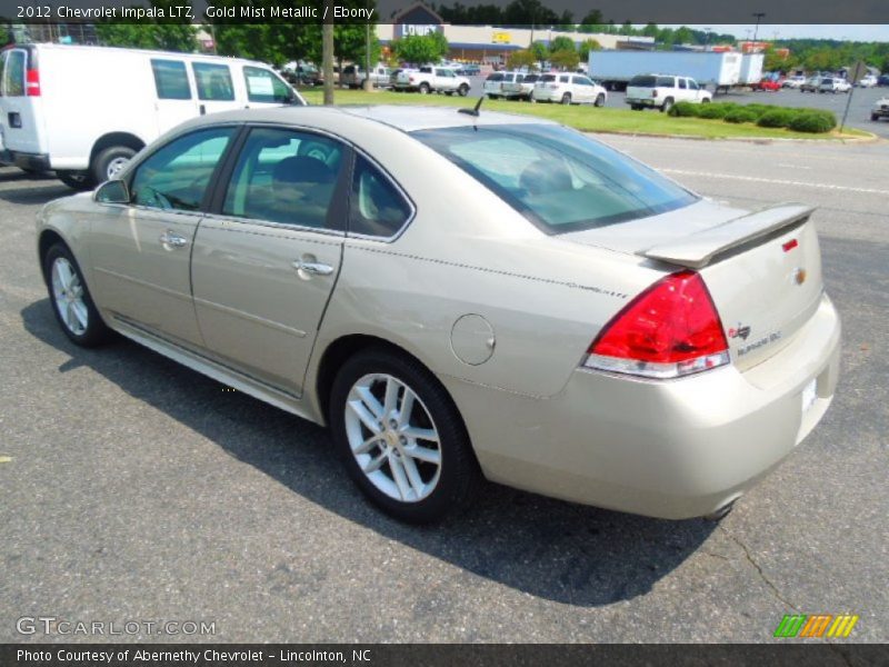 Gold Mist Metallic / Ebony 2012 Chevrolet Impala LTZ