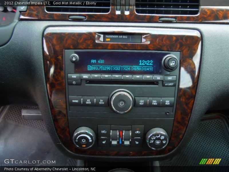 Gold Mist Metallic / Ebony 2012 Chevrolet Impala LTZ