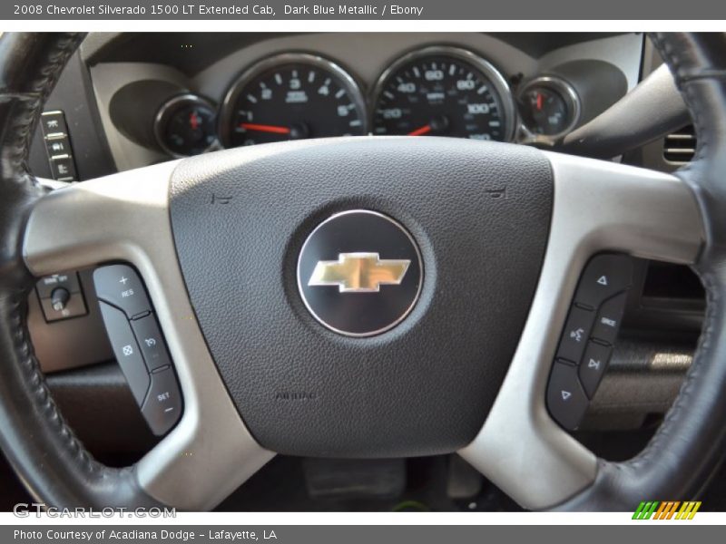 Dark Blue Metallic / Ebony 2008 Chevrolet Silverado 1500 LT Extended Cab