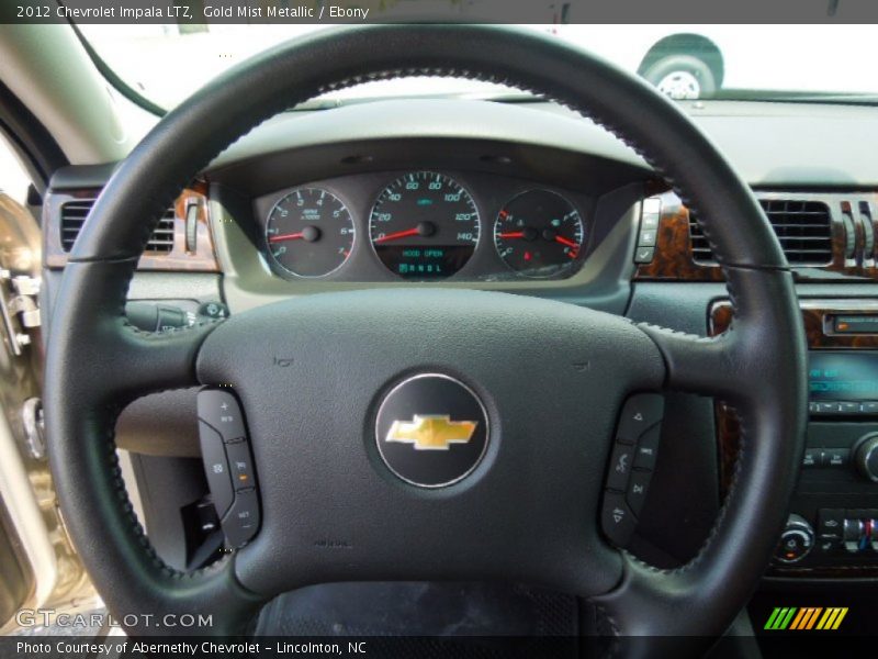 Gold Mist Metallic / Ebony 2012 Chevrolet Impala LTZ