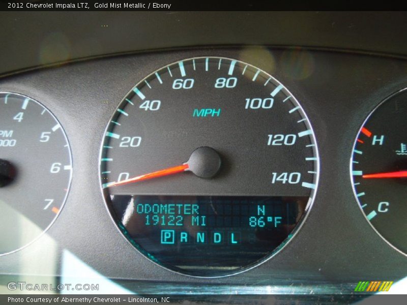 Gold Mist Metallic / Ebony 2012 Chevrolet Impala LTZ