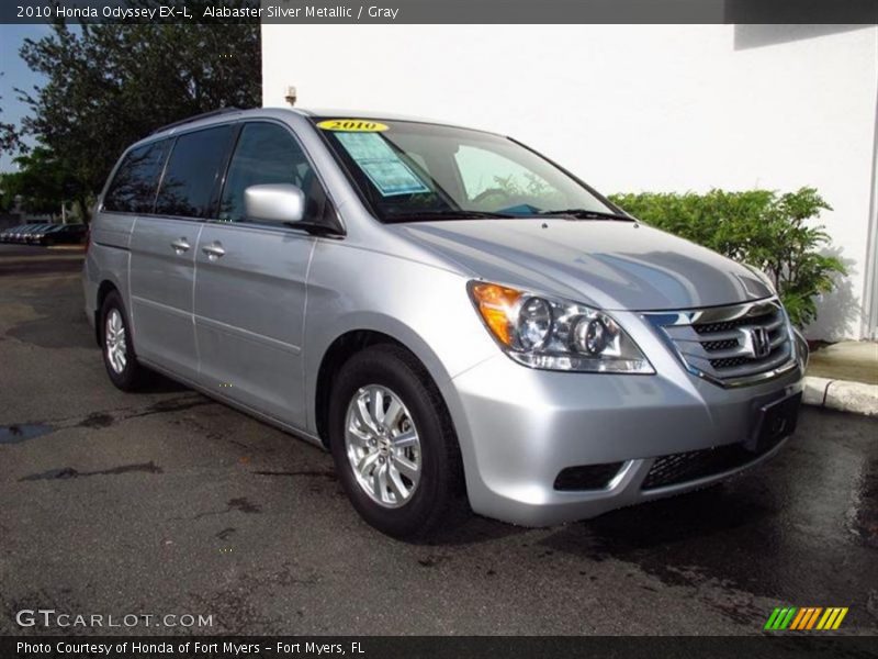 Alabaster Silver Metallic / Gray 2010 Honda Odyssey EX-L