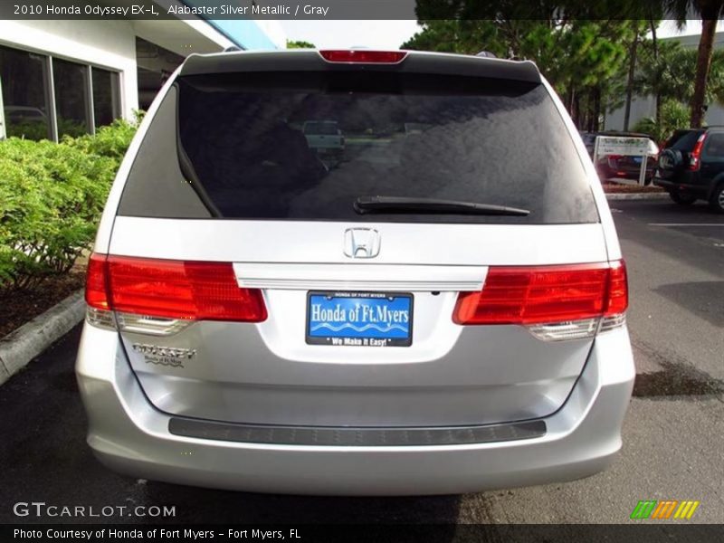 Alabaster Silver Metallic / Gray 2010 Honda Odyssey EX-L