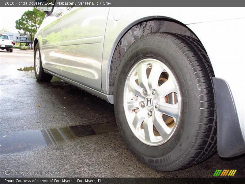 Alabaster Silver Metallic / Gray 2010 Honda Odyssey EX-L