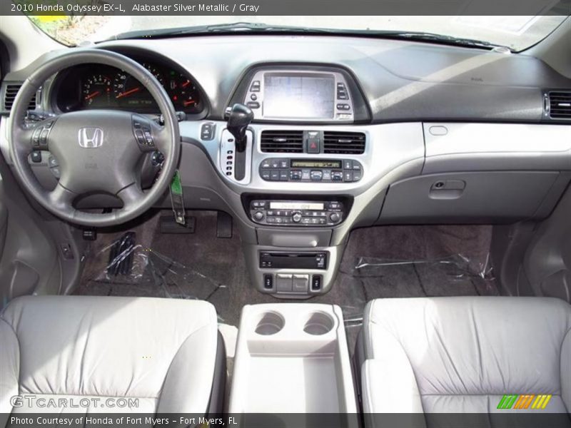 Alabaster Silver Metallic / Gray 2010 Honda Odyssey EX-L