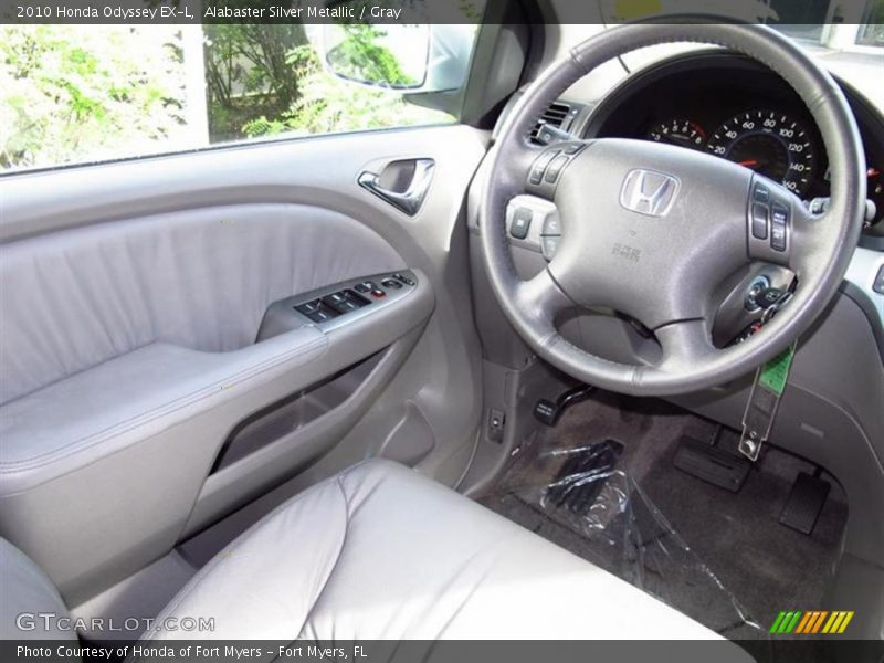 Alabaster Silver Metallic / Gray 2010 Honda Odyssey EX-L