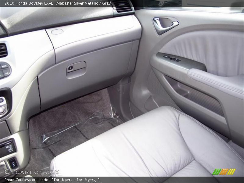 Alabaster Silver Metallic / Gray 2010 Honda Odyssey EX-L