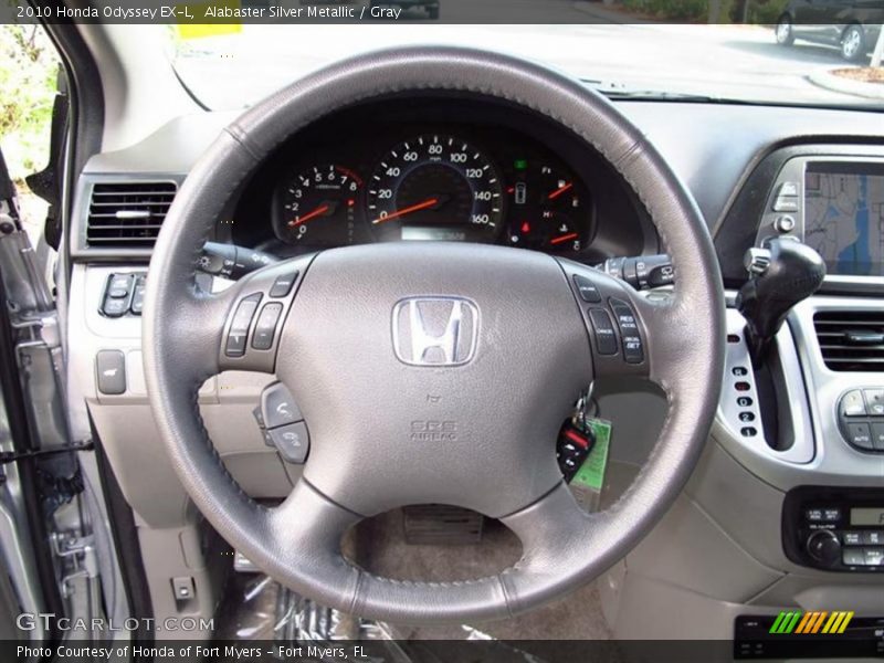 Alabaster Silver Metallic / Gray 2010 Honda Odyssey EX-L