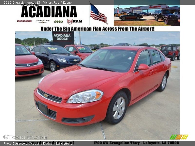Victory Red / Ebony 2010 Chevrolet Impala LT
