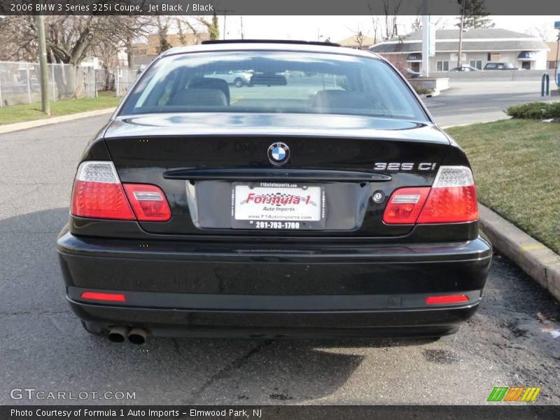 Jet Black / Black 2006 BMW 3 Series 325i Coupe