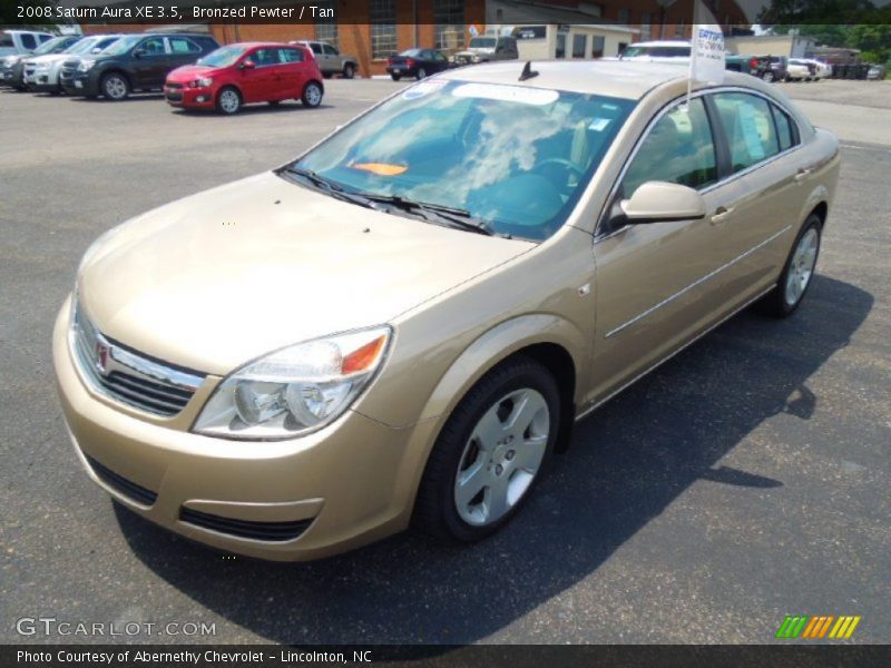 Bronzed Pewter / Tan 2008 Saturn Aura XE 3.5