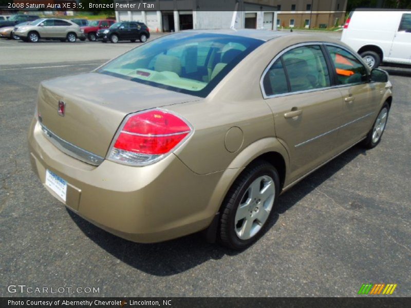Bronzed Pewter / Tan 2008 Saturn Aura XE 3.5
