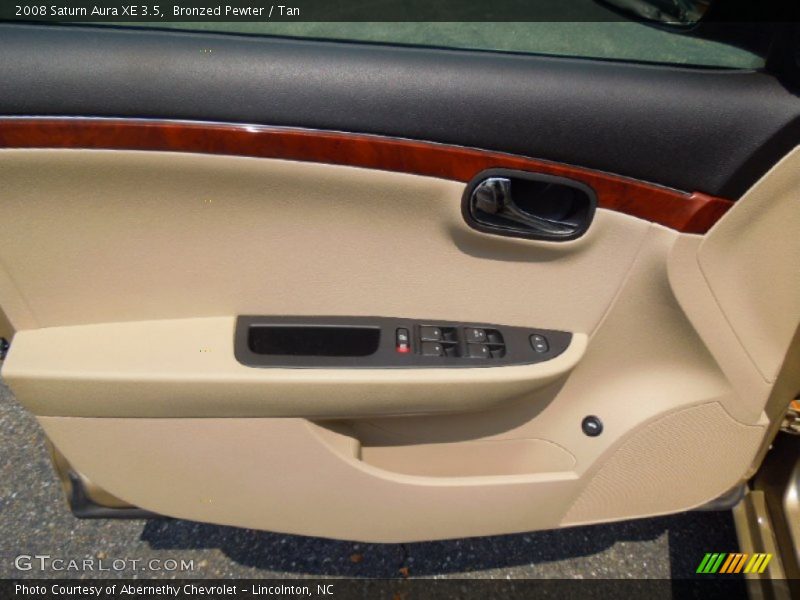 Bronzed Pewter / Tan 2008 Saturn Aura XE 3.5