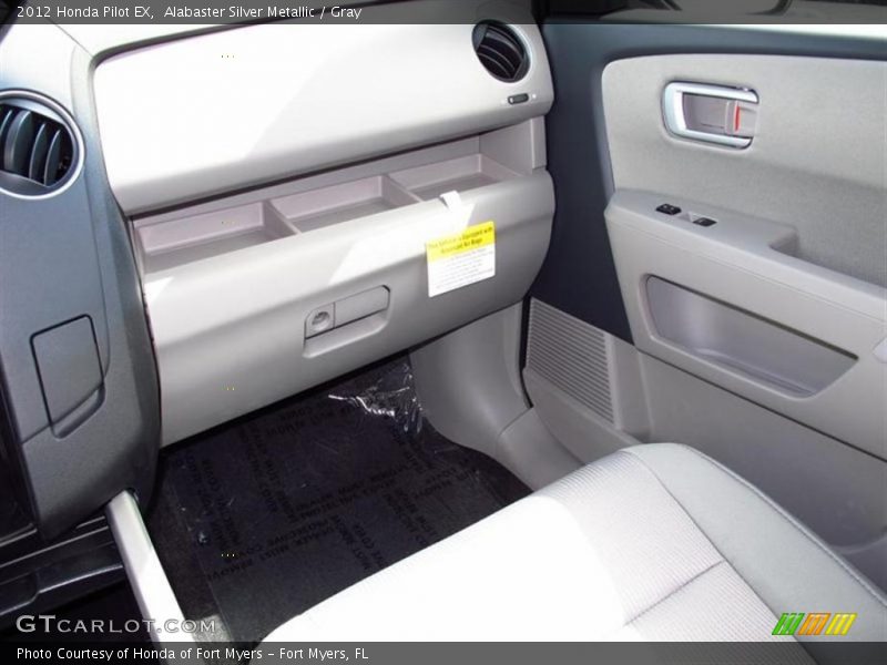 Alabaster Silver Metallic / Gray 2012 Honda Pilot EX