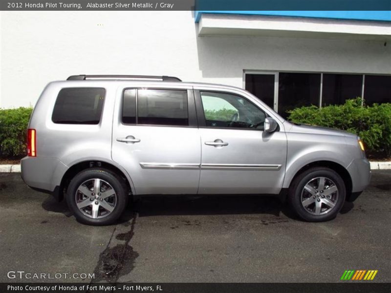 Alabaster Silver Metallic / Gray 2012 Honda Pilot Touring