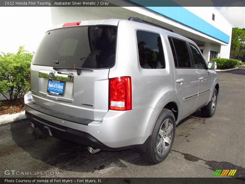 Alabaster Silver Metallic / Gray 2012 Honda Pilot Touring