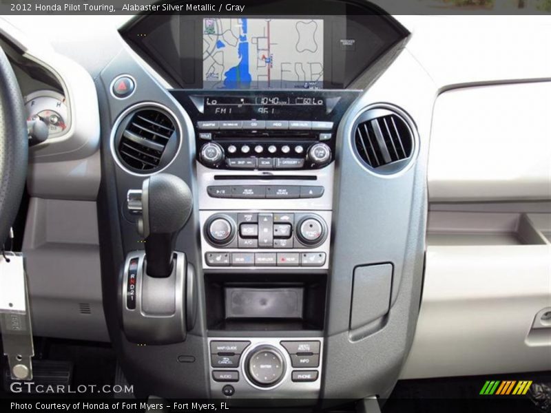 Alabaster Silver Metallic / Gray 2012 Honda Pilot Touring