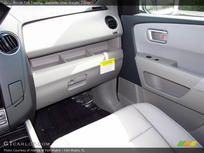 Alabaster Silver Metallic / Gray 2012 Honda Pilot Touring