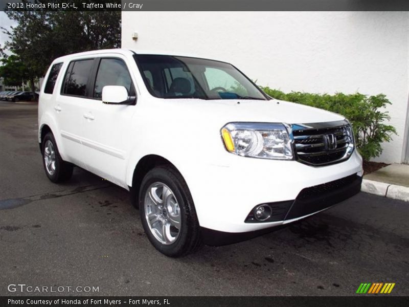 Taffeta White / Gray 2012 Honda Pilot EX-L