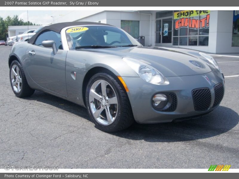 Sly Gray / Ebony 2007 Pontiac Solstice GXP Roadster