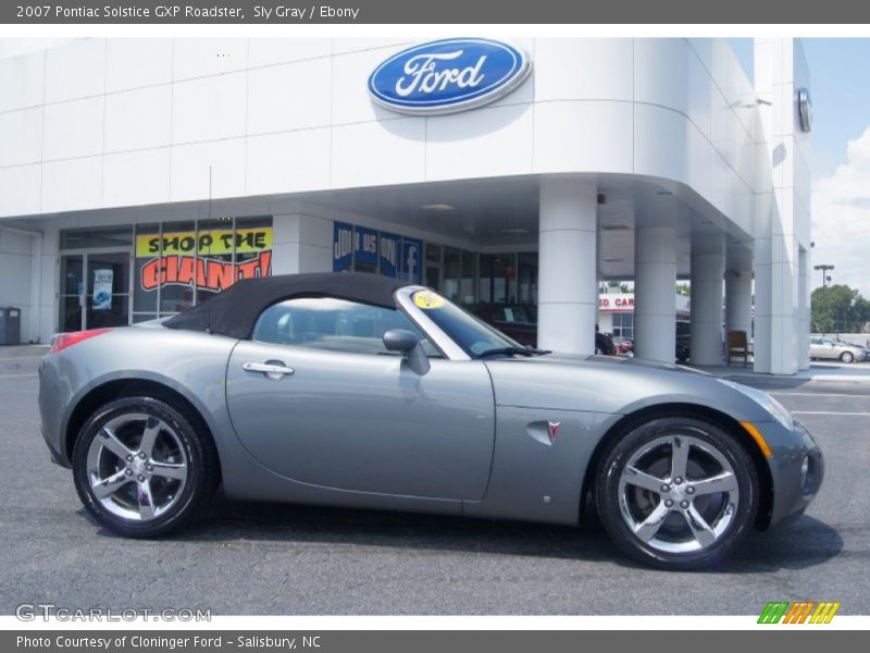 Sly Gray / Ebony 2007 Pontiac Solstice GXP Roadster