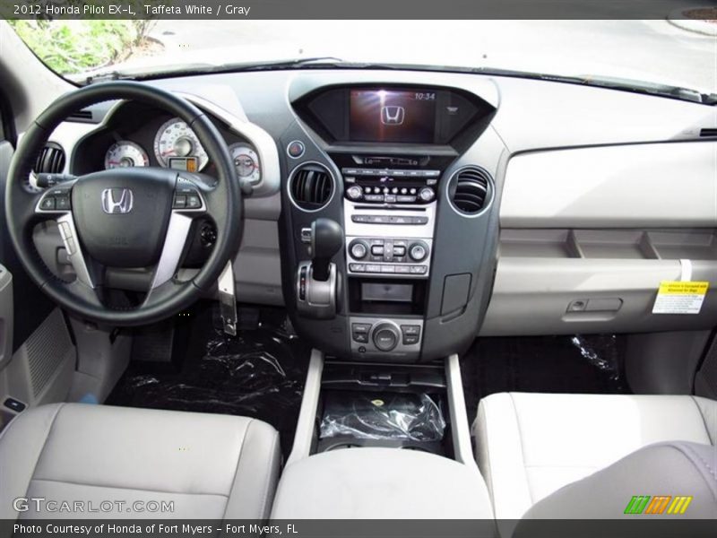 Taffeta White / Gray 2012 Honda Pilot EX-L