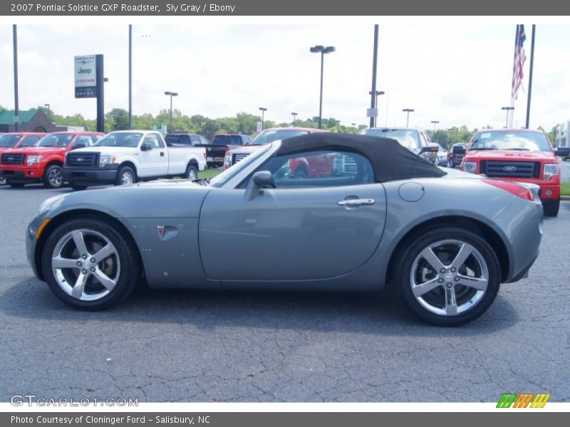 Sly Gray / Ebony 2007 Pontiac Solstice GXP Roadster
