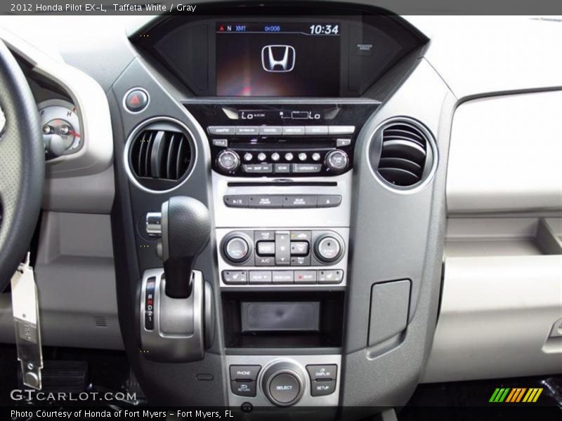 Taffeta White / Gray 2012 Honda Pilot EX-L