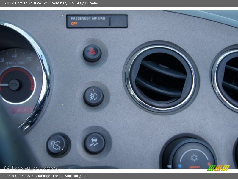 Sly Gray / Ebony 2007 Pontiac Solstice GXP Roadster