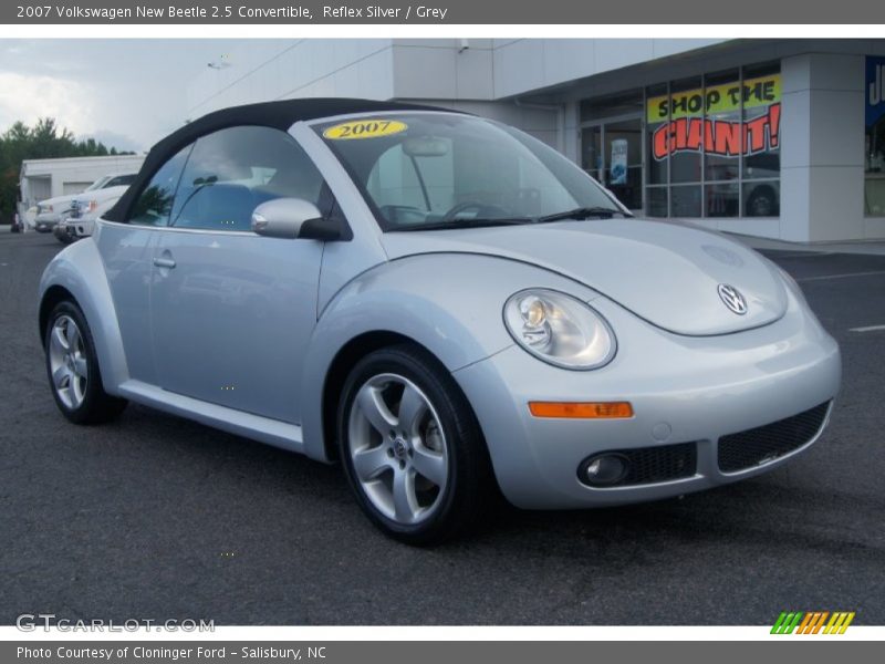 Reflex Silver / Grey 2007 Volkswagen New Beetle 2.5 Convertible