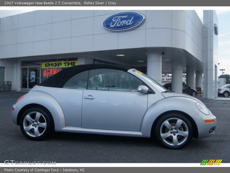 Reflex Silver / Grey 2007 Volkswagen New Beetle 2.5 Convertible