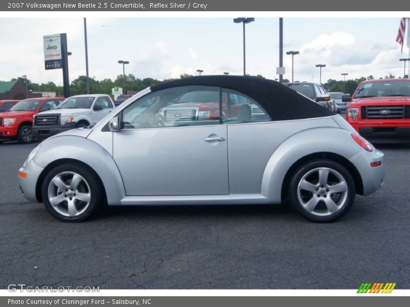 Reflex Silver / Grey 2007 Volkswagen New Beetle 2.5 Convertible