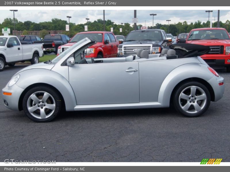 Reflex Silver / Grey 2007 Volkswagen New Beetle 2.5 Convertible