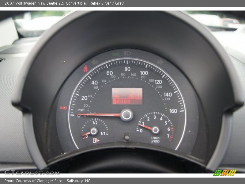 Reflex Silver / Grey 2007 Volkswagen New Beetle 2.5 Convertible