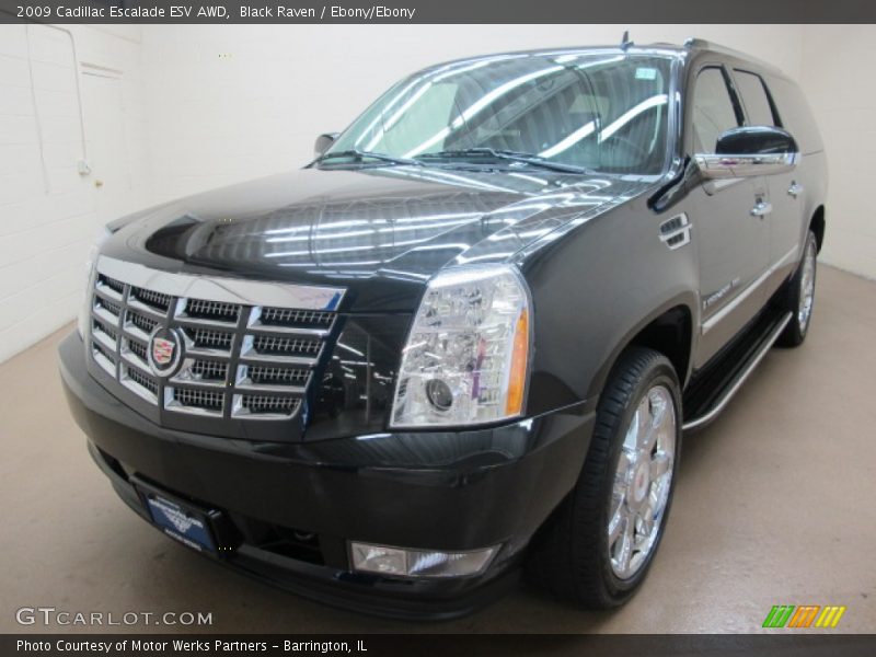 Black Raven / Ebony/Ebony 2009 Cadillac Escalade ESV AWD