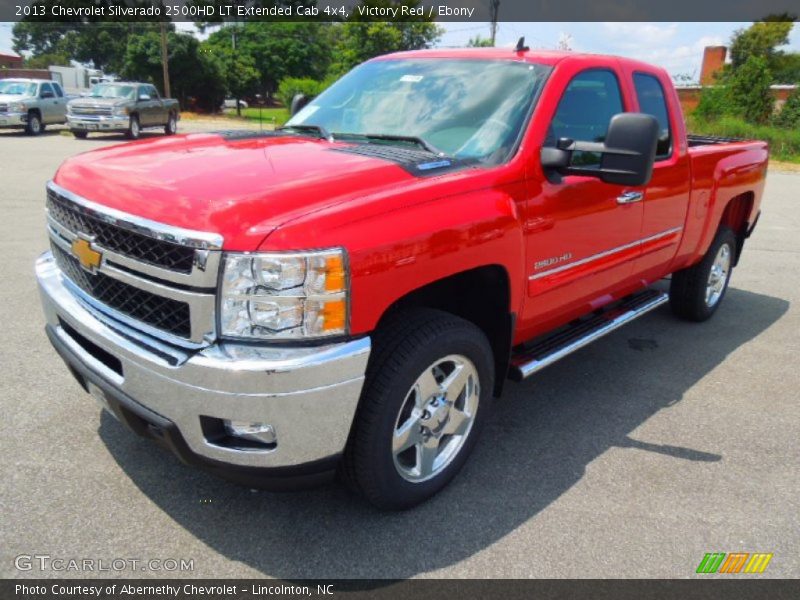 Victory Red / Ebony 2013 Chevrolet Silverado 2500HD LT Extended Cab 4x4