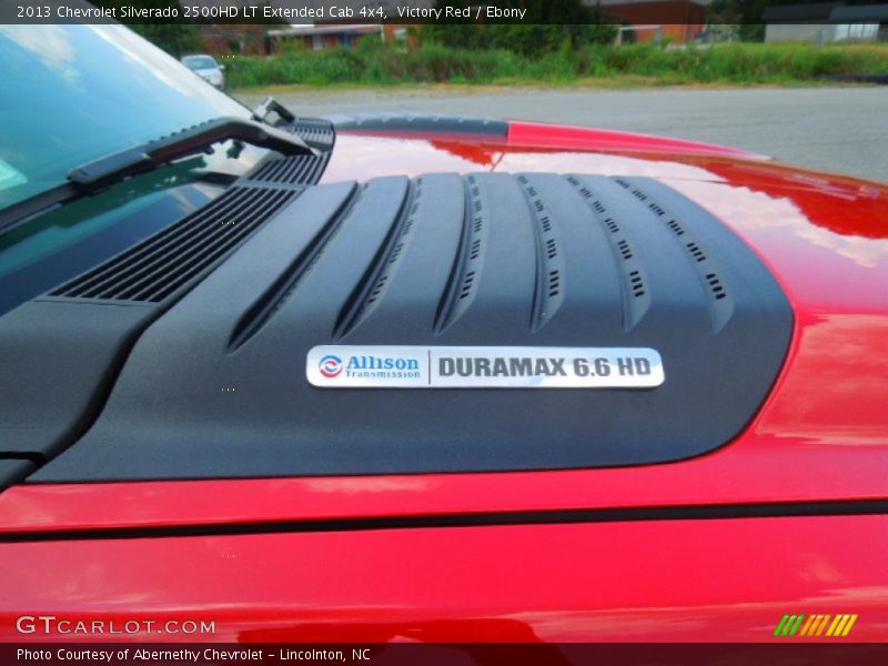 Victory Red / Ebony 2013 Chevrolet Silverado 2500HD LT Extended Cab 4x4